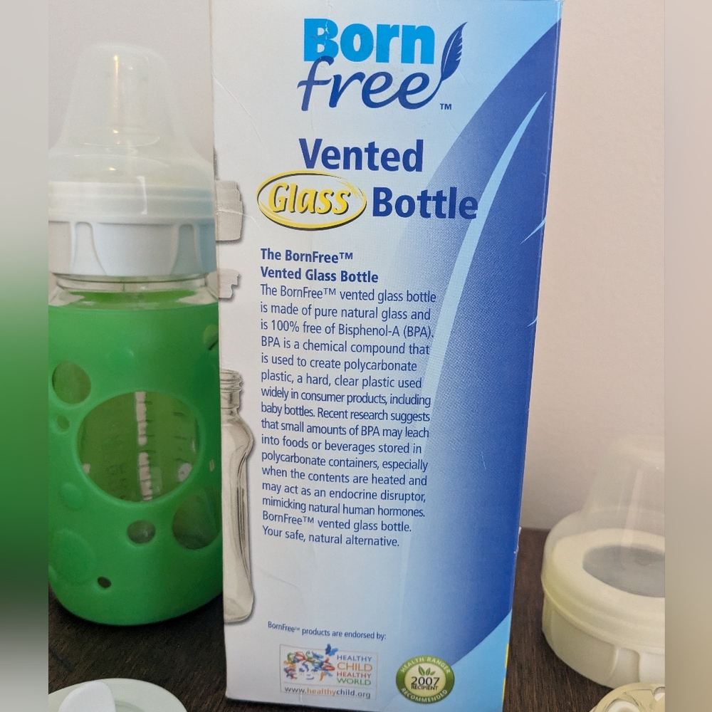 2️⃣ Born Free Vented GLASS bottles / Set - Picture 5 of 5